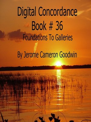 cover image of Foundations to Galleries--Digital Concordance Book 36